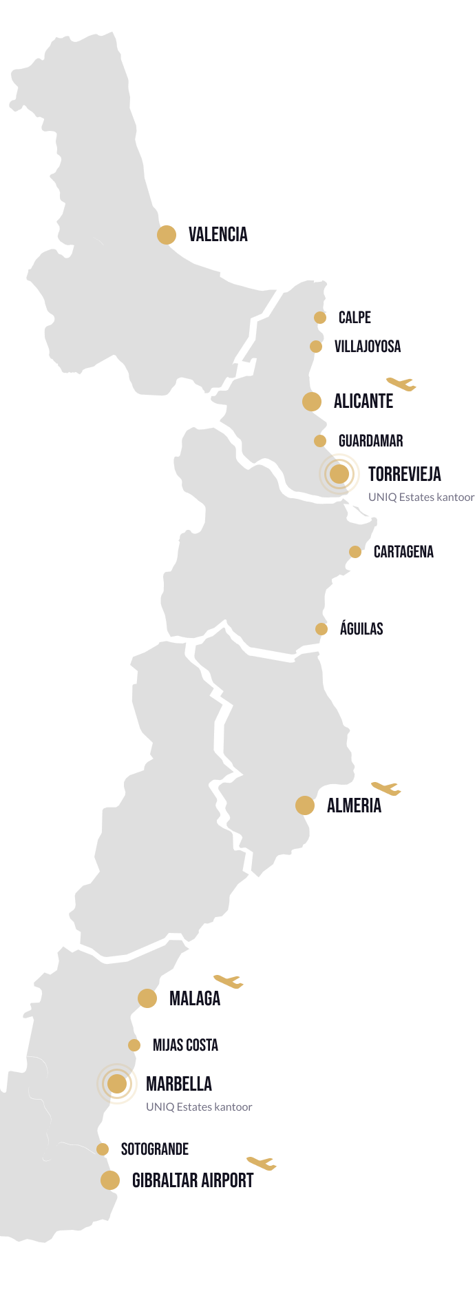Spanje map